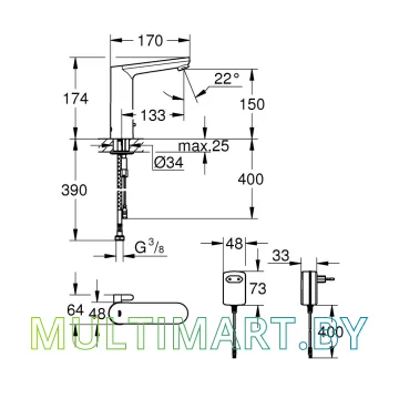 Смеситель Grohe 36421000 картинка 2